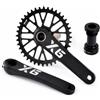 LHHL 175mm MTB Integrate Cave Guarnitura Mountain Bike Lega di Alluminio Guarnitura 32/34/36/38/40/42/44/46/48T(34T)