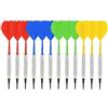 Chrees Set di Freccette Punta Morbida Freccette Elettroniche Punta in Plastica 12 Pezzi Morbida Integrate 15 Cm Dimensioni Portatili con Design a 4 Squad
