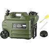 Generico Distributore D'acqua Da Campeggio - 28 L PE 45x25x34 2000 G (1) Contenitore Portatile, Spazzola Per Tubi Con Rubinetto E Caraffa Per Serbatoio Con Ruote A Tenuta Stagna | RV Hiking Picnic Survival Hyd