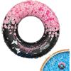 Generico Anello Da Nuoto | Gonfiabile Ergonomico con Paillettes | Tubi Gonfiabili da Piscina | per il Acquatico, Vacanza, Spiaggia, Lago, Piscina, Fiume, Festa e Viaggio