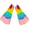 Generic Pinne da nuoto in silicone per ragazzi, pinne corte per allenamento, pinne corte in morbido silicone, attrezzatura per il nuoto, per allenamento in piscina, per bambini, adolescenti, adulti, spiaggia