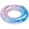 Generico Galleggiante ad anello - Glitter sfumato estivo a prova di perdite | Tubi da nuoto gonfiabili | Galleggiante pers piscina durevole per bambini, giochi da spiaggia per adulti, feste in acqua, raduni fe