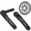 LHHL 165/170/175mm Bici da Strada Guarnitura 40T 42T 44T 46T 48T Singolo Ingranaggio 8/9/10/11/12 velocità Lega di Alluminio Integrate Cave Bici da Strada Pedivelle(160MM,42T)