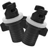 TOVINANNA 2 Pezzi Adattatore per Valvola Aria Kayak e SUP in Plastico Nero, Compatibile Barche Gonfiabili e Tavole da Surf, Versatile e Portatile per attività All'aperto