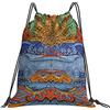 Generic Personalizzato Zaino Coulisse Surf Wave Borsa Palestra Scuola Stampa Zaino Sportivo per Adulto Yoga Viaggi 36X42Cm