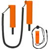 Generic Kit Trivella per Ghiaccio Retrattile, Strumento di Salvataggio sul Ghiaccio ABS in Acciaio Inossidabile PVC con Corda Lunga e Fischietto, Attrezzatura di Sicurezza Portatile per Pesca sul 20