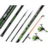 Generico Kit Combo 2 Canne + 2 Mulinelli Surfcasting BRUTALE 4.20 Metri Lancio 100/200 Gr Pesca a Fondo Mare Surf Casting Spiaggia