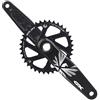 LHHL Mountain Bike Integrate Cave Guarnitura 175mm MTB Lega di Alluminio Braccio Pedivella 30/32/34/36/38T Ingranaggio Guarniture for 9-12 velocità(36T)