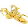 Tofficu Set 2pezzi Coppa Calcio Miniatura in Lega Oro Design Realistico per Appassionati e Feste Sportive Come Premi o Decorazioni