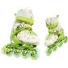 Alomejor Pattini in Pattini a Rotelle Regolabili con Ruote Illuminate 1 Paio con Solette per Scarpe per Bambini Ragazzi Ragazze Pattinaggio all'aperto Uso Ricreativo (GREEN M)