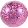 Kisangel Pallone da calcio glitterato taglia 5, pallone da gioco olografico per allenamento, gioco e attività al chiuso e all'aperto, regalo, articoli per il ricreativo per casa e scuola, rosa