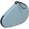 Temeemeg Custodia per racchetta da Custodia da portatile con fodera in flanella, può contenere 2 racchette e 2 palline blu