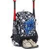 Generic Borsa da baseball per adulti, grande rucksack regolabile e leggero con gancio a recinzione, borsa per mazza da softball, per calcio, sport, scuola, viaggi, pratica allenamento estivo