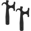 NESTINGHO Gancio per Barca in Nylon Nero 2 Pezzi, Accessorio Versatile e Resistente Diametro Foro Inferiore 25,4mm, per Kayak e Scialuppe da Salvataggio