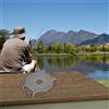 Kivivaka Silver Sound Click Holder per Daiwa CrossFire Sweep Mission Reel, filo di acciaio inossidabile Cup Part 22 cm