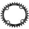 QitinDasen 104 BCD 36T Corona stretta larga ovale per bicicletta singola (nero)