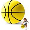 Piashow Silent - Palla da basket rimbalzante silenziosa, in schiuma, per allenamento, leggera, per dribbling silenzioso e allenamento al chiuso, 24 cm (arancione)