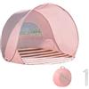 Generic Tenda pop-up per spiaggia, tenda parasole automatica, facile da installare, leggera e portatile, protezione UPF 50+UV, con borsa portaoggetti e 4 , per adulti all'aperto, picnic, piscina