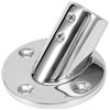 Naroote Base per Tubo in Acciaio Inossidabile Resistente con Raccordo per Corrimano a 45 Gradi per Barche Marine 22 Mm/0,9 Pollici Argento (25 mm)