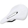 AMONIDA Cuscino da Sella per Bicicletta in Pelle e Fibra di Carbonio da 155 Mm Comoda Guida su Lunghe Distanze in Mountain Bike e Bici da Strada (WHITE)