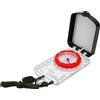 Generic Bussola da Escursionismo Sopravvivenza Bussola da Orienteering in Lega di Zinco Acrilica con Angolo di Inclinazione Regolabile Specchio Luminoso a LED 109 X 64 X 20 Mm per Escursionismo