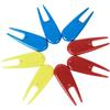 ibasenice Set 8 Pezzi Strumento Divot in Plastica Compatto Design Antiscivolo per Golfisti, Accessori Pratici Marker per Terreno da Golf Colore Casuale