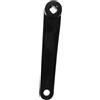 MUSISALY Braccio per Pedivella Sinistro in Ferro Nero con Foro Prismatico, Leggero e Resistente, Lunghezza 200mm Adatto per Biciclette Mountain Bike Stili Multipli