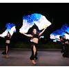 OTMYIGO Fan di Danza del Ventre a LED in Seta Puntelli per spettacoli di Danza del Ventre Fan di Danza del Ventre per spettacoli teatrali all'aperto 1 Paio Sinistra + Destra