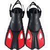 Nexbrill Confortevole e resistente all'usura per pinne da snorkeling, regolabile per una vestibilità sicura, ideale per immersioni e attività di nuoto (XS rosso)