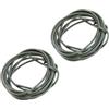 APGLSXY Manicotto in gomma per rig di capelli che fanno 0,5 mm/0,8 mm anti grovigli rigs tubi ami da pesca tubo in silicone 2 pezzi manica linea in silicone da pesca