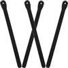 CLISPEED Cinghie Regolabili con Fibbia a Ragno e Viti in PVC Nero per Pattini a Rotelle Set da 4 Unitá vestibilità Comoda e Lunghezza Adatte per Snowboard e Pattini da Ghiaccio