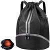 RANYAKE Sacca Sportiva Palestra con Coulisse,Zaino Sportivo di Grandi Dimensioni,Sacca Sportiva per Uomini,Dotata di Scomparto per Scarpe e Srato Isolante,Zaino da Spiaggia Capiente,perSport,Viaggi