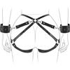 binxliuxo Cinturón de corsé gótico negro para mujer para disfraces, accesorios de vestir de fiesta, arneses