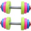 Wmqbjta Set di 2 Manubri Giocattolo per Bambini, Bilanciere per Allenamento di Sollevamento Pesi a Casa, Attrezzatura Fitness per Bambini dai 4 Ai 7 Anni, 2 Corto