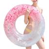 Generico Ciambelle da Nuoto | con Manico a Fiori e Paillettes, Ergonomico, Gonfiabile | Gonfiabili per Piscina | Per Adulti Principianti Vacanze Spiaggia Fiume Lago Festa Viaggio Props per Foto
