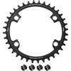 sourcing map 110BCD - Corona per bicicletta 36T, 7/8/9/10/11 velocità, diametro 152 mm, rotonda, in alluminio, a denti stretti e larghi, con viti, per MTB e bici da strada, colore nero