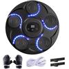 Holigie Macchina da Boxe Musicale, con guantoni da Boxe Montato a Parete Smart Punching Trainer con 7 velocità Regolabili Display a LED Bersaglio da Boxe elettronico Bambini Adulti