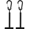 ibasenice Set 2 Pezzi Portachiavi Portachiavi per Lenza da Pesca in Alluminio Nero Accessori da Pesca Pratici e Portatili Attacco a Gilet o Borsa