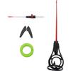 APGLSXY Canna da pesca portatile, per pesca sul ghiaccio invernale, con punta superiore per pesca a spinning, per ghiaccio