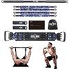 INNSTAR Portatile Home Gym 3.0 Set, elastico pilates per l'allenamento della forza in Palestra Casa, Kit Elastici Fitness Professional per l'allenamento di tutto il corpo, Barra per Pilates(Nero-90KG)