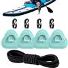 Generic Kit di riparazione per tavola da paddle, 4 pezzi, in acciaio inox, resistente, kit di patch gonfiabili, per manutenzione riparazione canoa tavola da surf gommone vacanze all'aperto