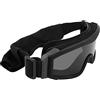 BTOSEP Occhiali da moto e ciclismo, anti-appannamento, con 3 lenti di ricambio, per motociclisti, ATV, Dirt Bike, comodi, antipolvere, antivento, 20,1 cm (nero)