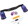 Kivivaka Mulinello da pesca Rocker Maniglia per DAIWA per TATULA 80 per ALPHAS per ABU Garcia in fibra di carbonio a 4 cuscinetti 105 mm Lunghezza 19 g Peso totale (mano sinistra blu viola)