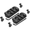 Paike 2 Pezzi 3-Slot M-Lok Sezione di Guida Picatinny in Alluminio Accessorio - Include 4 Dadi a T e 4 Viti