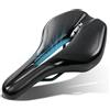 JXYXEN Sella per bicicletta da uomo e donna, in memory foam, ergonomica, con scarico della pressione, traspirante, ammortizzante e impermeabile, per MTB, trekking, città ed e-bike