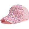 Generico Cappello Running Uomo - Cappello Baseball Regolabile Traspirante Donne Paillettes Sole Hip Hop Beach Berretto Unisex