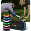 PUSH Pucks Luce di reazione per allenamento - Allenamento di reazione intelligente tramite app - Luci di allenamento per sport, scuola e coaching - 6 pucks