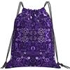 Generic Personalizzato Borsa Coulisse Supersymbols Two Sacchetto Sportivo Fashion Zainetto per Uomo Viaggi Yoga 36X42Cm