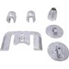 Ausla Kit Anodi in Alluminio, Set Completo di Anodi per Barche Marine 888761Q02 888761Q04 per unità Mercruiser Bravo 3 III 2004+, Include 6 9 Bulloni 8 Rondelle