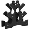 Socobeta Rastrelliera per Manubri Elegante Forma Ad Albero a 3 Livelli, Organizer per Pesi per Palestra Domestica, Materiale PP Durevole, capacità di 20 Kg